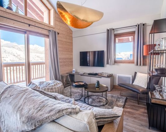 Living room of the Chalet Laurentides - Lumi - Valmorel