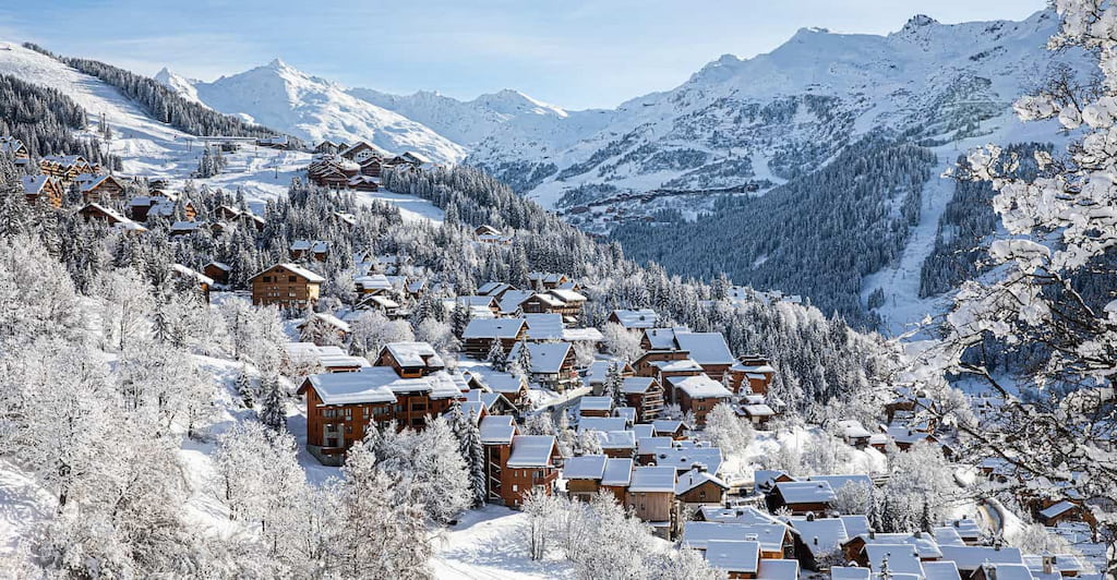 Station de Méribel en hiver
