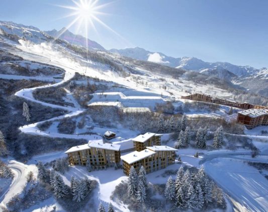 Domaine skiable Les Arcs - residence premium Les Cristaux - location appartement les arcs