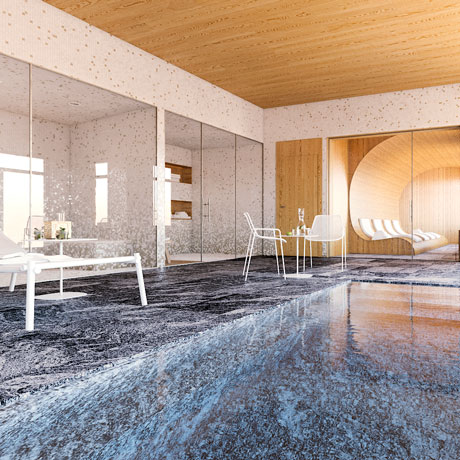 Piscine - residence premium Les Cristaux - location appartement les arcs