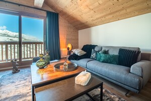 Le salon de la résidence Lumi Alpaga 306 à Valmorel