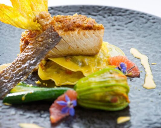 Photo d'un plat gastronomique