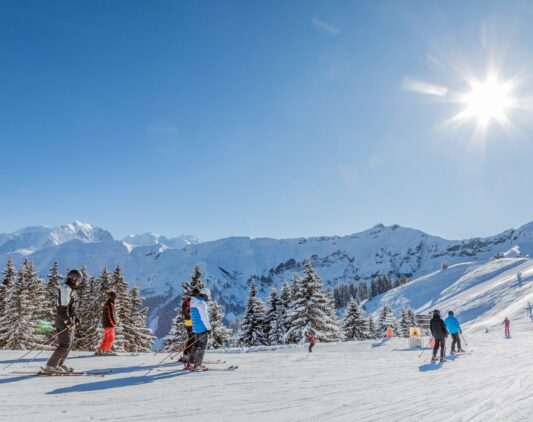Skieurs megeve